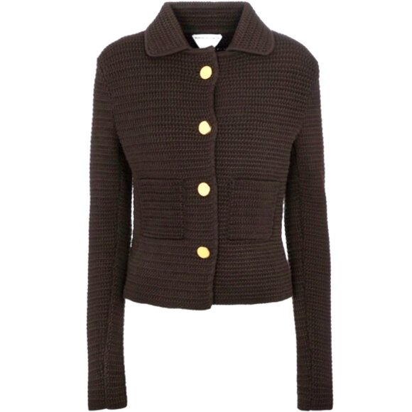 BOTTEGA VENETA CROCHET STRETCHY JACKET SIZE  L  NEW - Picture 9 of 15